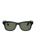 Ray-Ban Meta Wayfarer Shiny Black, G-15 Green RW4006 150-M
