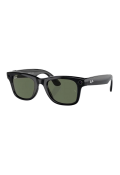 Ray-Ban Meta Wayfarer Shiny Black, G-15 Green RW4006 150-M
