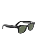 Ray-Ban Meta Wayfarer Shiny Black, G-15 Green RW4006 150-M
