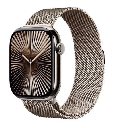 Apple Watch Series 10 GPS+LTE 42mm Natural Titanium case