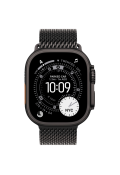 Apple Watch Ultra 3 GPS + LTE 49mm Black Titanium Case Black Titanium Milanese Loop – Medium MF1Q4 