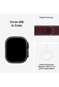 Apple Watch Ultra 4 GPS + LTE 49mm Black Titanium Case with Burgundy Trail Loop S/M MJC34 Apple Watch Ultra 4 GPS + LTE 49mm Black Titanium Case with Burgundy Trail Loop S/M MJC34