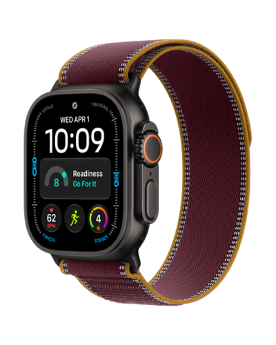 Apple Watch Ultra 4 GPS + LTE 49mm Black Titanium Case with Burgundy Trail Loop S/M MJC34 Apple Watch Ultra 4 GPS + LTE 49mm Black Titanium Case with Burgundy Trail Loop S/M MJC34