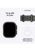 Apple Watch Ultra 4 GPS + LTE 49mm Natural Titanium Case with Translucent Gray Ocean Band MJAD4 Apple Watch Ultra 4 GPS + LTE 49mm Natural Titanium Case with Translucent Gray Ocean Band MJAD4