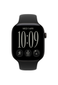 Apple Watch Series 12 GPS 46mm Black Aluminium Case with Black Sport Band M/L MJEL4 
