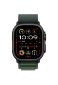 Apple Watch Ultra 2 2024 GPS + Cellular 49mm Black Titan Case with Dark Green Alpine Loop M (MX4R3)