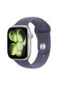 Apple Watch Series 11 GPS 42mm Silver Aluminium Case with Purple Fog Sport Band - S/M (MEU64)