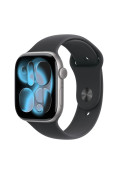 Apple Watch Series 11 GPS 46mm Space Grey Aluminium Case with Black Sport Band - M/L (MEV44)