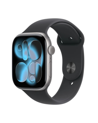 Apple Watch Series 11 GPS 46mm Space Grey Aluminium Case with Black Sport Band - M/L (MEV44)