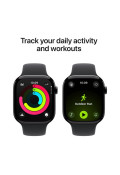 Apple Watch Series 11 GPS 46mm Jet Black Aluminium Case with Black Sport Band - M/L (MEUX4)