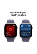 Apple Watch Series 11 GPS 42mm Silver Aluminium Case with Purple Fog Sport Band - S/M (MEU64)