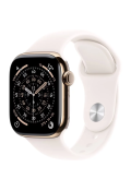 Apple Watch Series 11  42mm GPS + LTE 42mm Gold Titanium Case with Light Blush Titanium Sport Band M/L MF8X4 