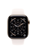 Apple Watch Series 11  42mm GPS + LTE 42mm Gold Titanium Case with Light Blush Titanium Sport Band M/L MF8X4 