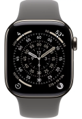 Apple Watch Series 11 42mm GPS + LTE Natural Titanium Case with Stone Grey Sport Band M/L MF8N4 
