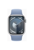 Apple Watch Series 9 GPS 41mm Silver Aluminium Case with Storm Blue Sport Band
