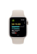 Apple Watch SE (2023) GPS 44mm Starlight Aluminium Case with Starlight Sport Band - M/L (MRE53)