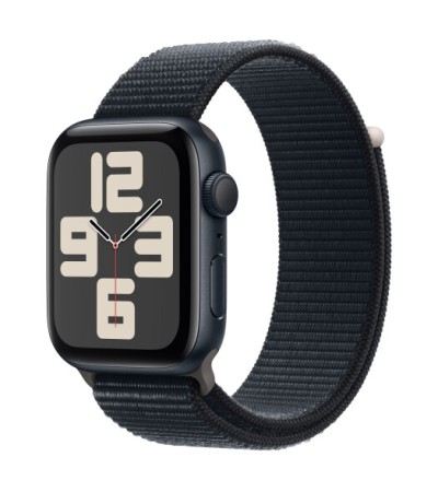 Apple Watch SE (2023) GPS 40mm Midnight Aluminium Case with Midnight Sport Loop (MRE03)