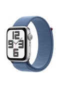 Apple Watch SE (2023) GPS 44mm Silver Aluminium Case with Winter Blue Sport Loop (MREF3)