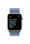 Apple Watch SE (2023) GPS 44mm Silver Aluminium Case with Winter Blue Sport Loop (MREF3)