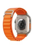 Apple Watch Ultra GPS + LTE 49mm MQEU3 Titanium Case with Orange Alpine Loop - Medium